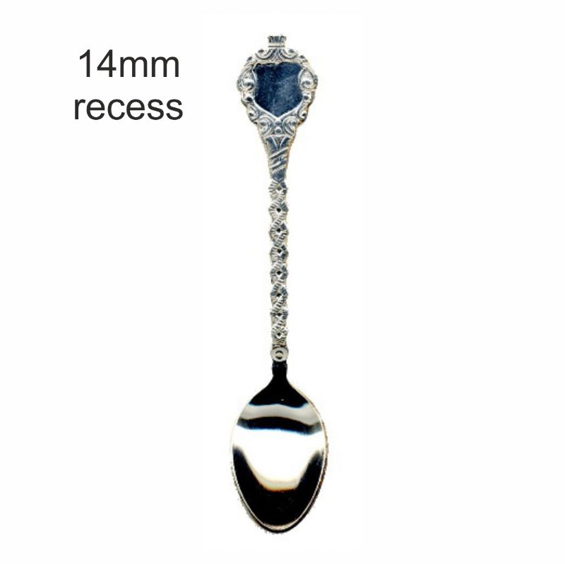 Silverplated Spoon Blank and clear dome